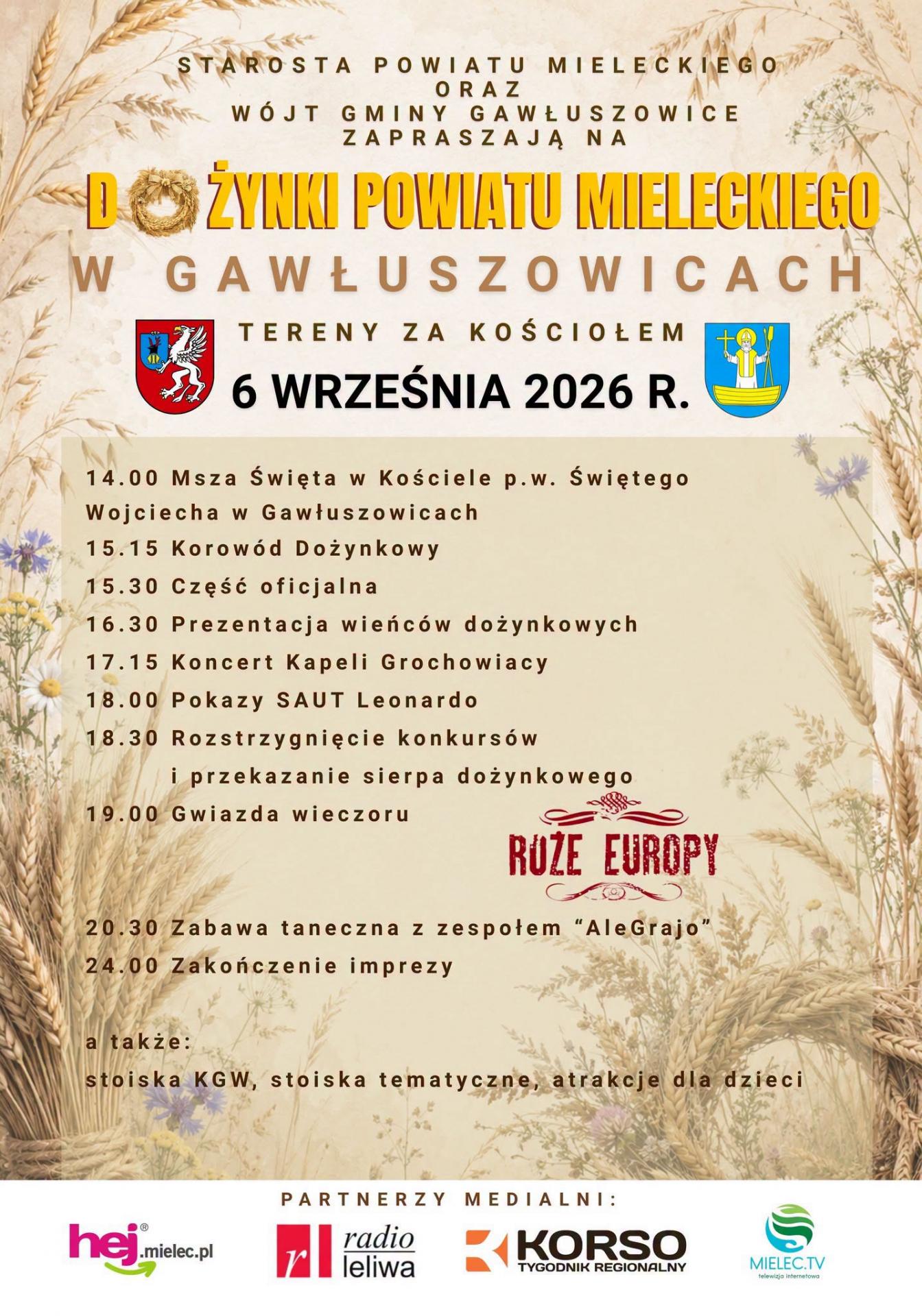 Dożynki Powiatowe w Gawłuszowicach