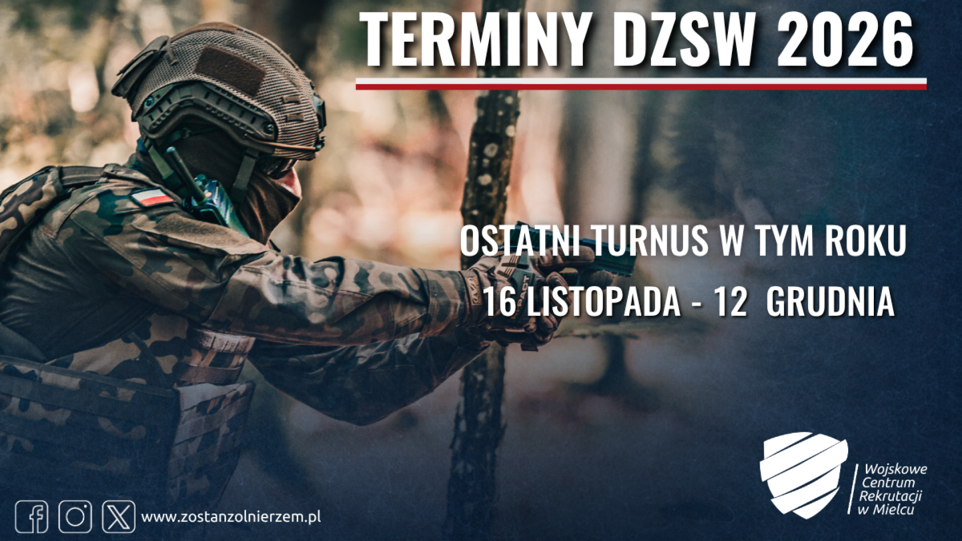 Terminy DZSW 2026
ostatni w tym roku 16.11-12.09