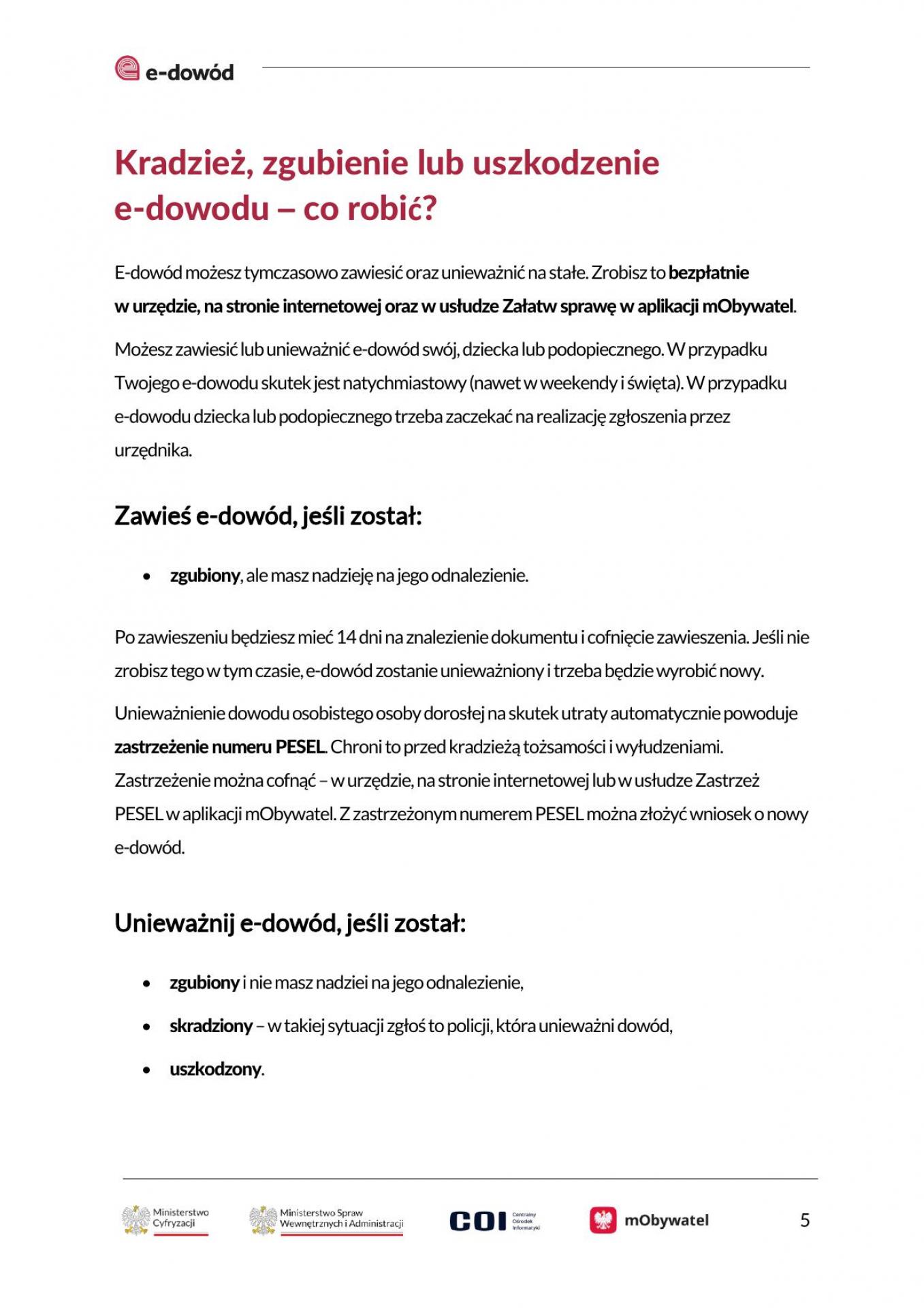 E-dowód - najważniejsze informacje