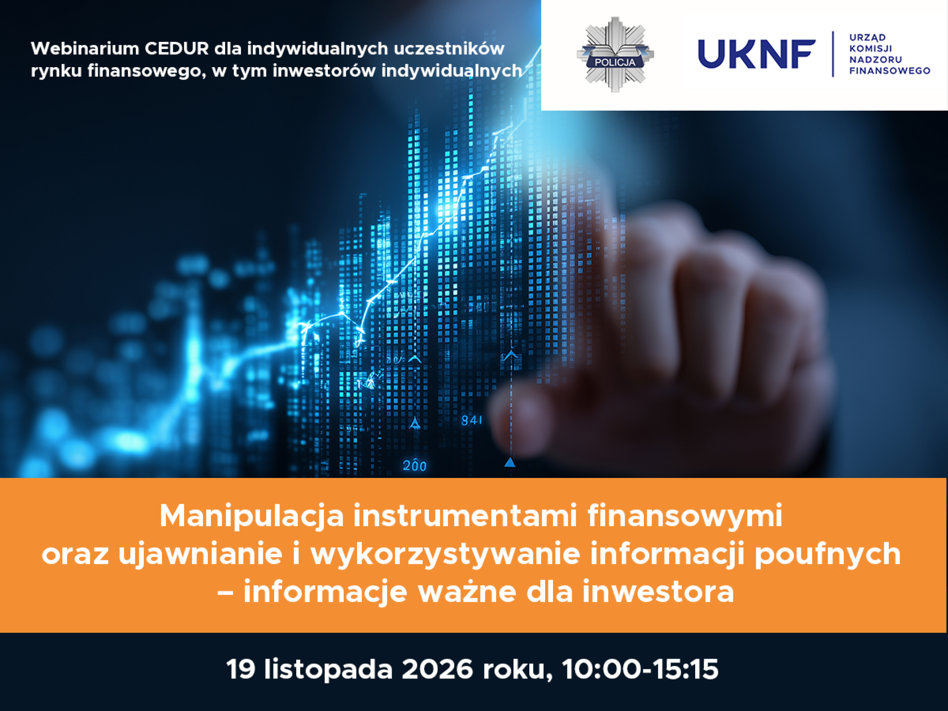 Webinarium CEDUR - Manipulacja instrumentami finansowymi oraz ujawnianie i wykorzystywanie informacji poufnych